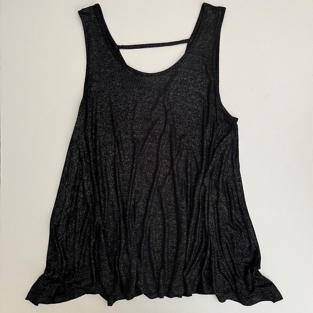 Juicy Couture‎ Black Sparkly Sleeveless Tank Top, Juicy Couture Tank Tops, C13